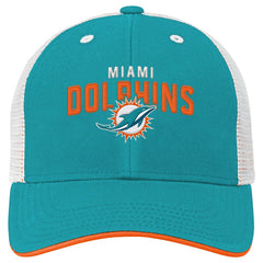 Youth Core Lockup Trucker Adjustable Hat - Miami Dolphins Hats