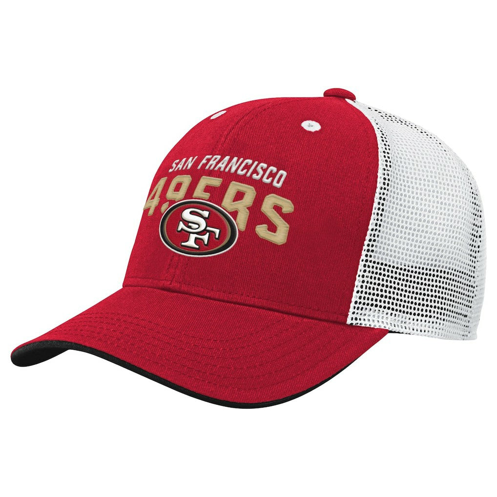 Youth Core Lockup Trucker Adjustable Hat - San Francisco 49ers Hats