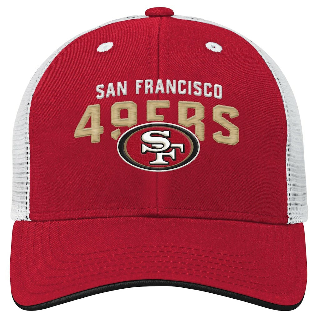 Youth Core Lockup Trucker Adjustable Hat - San Francisco 49ers Hats