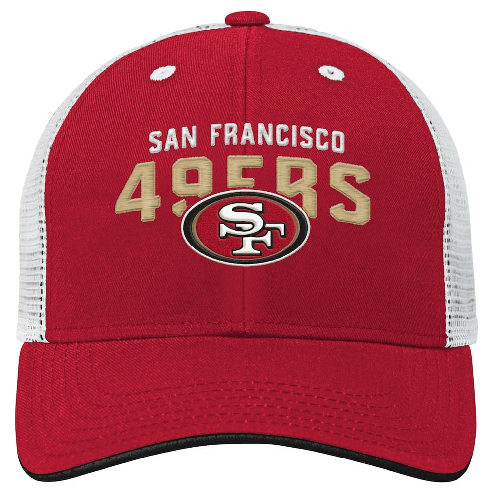 Youth Core Lockup Trucker Adjustable Hat - San Francisco 49ers Hats