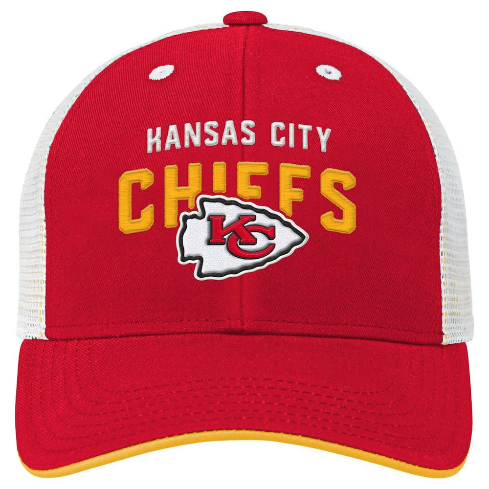 Youth Core Lockup Trucker Adjustable Hat - Kansas City Chiefs Hats