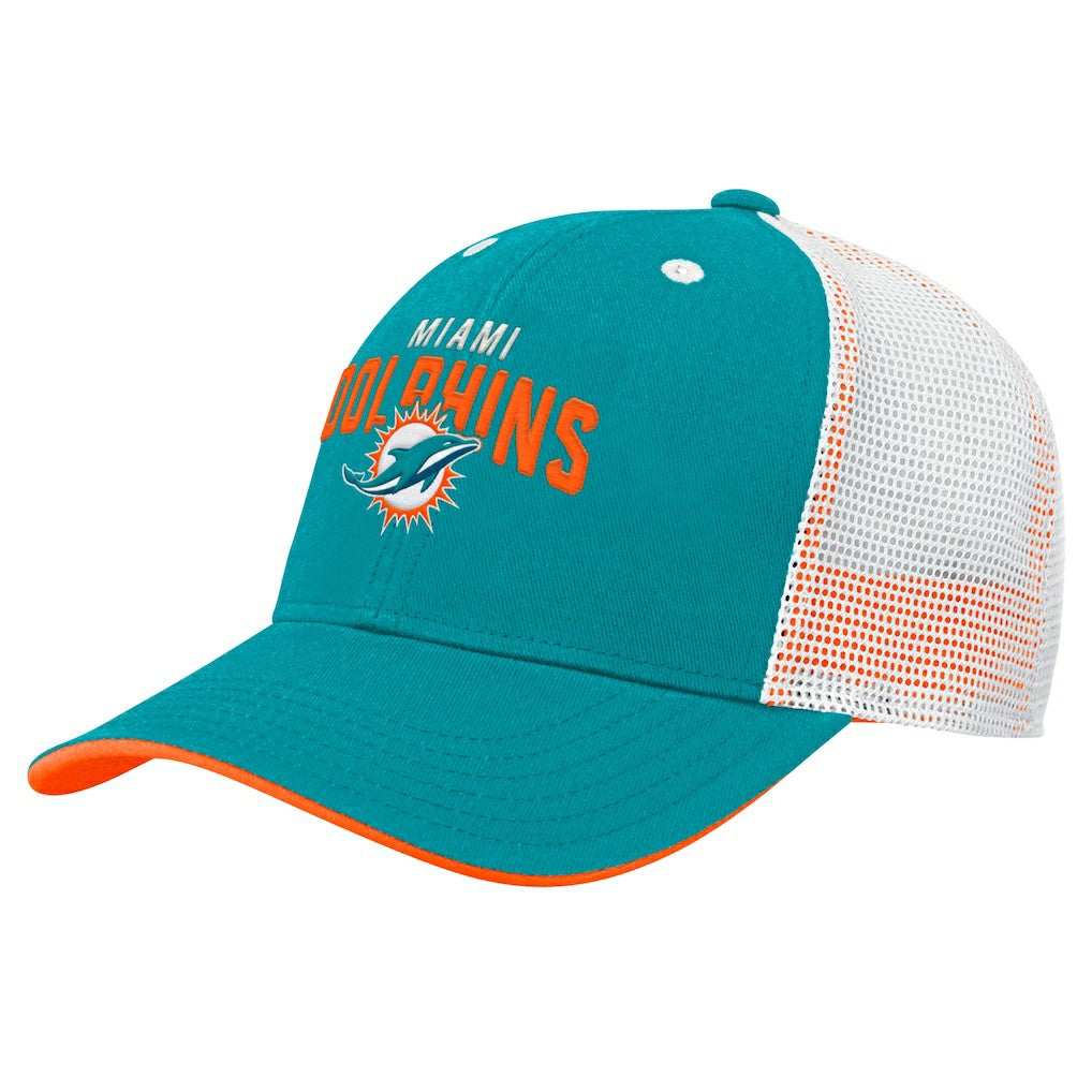Preschool Core Lockup Trucker Adjustable hat - Miami Dolphins Hats