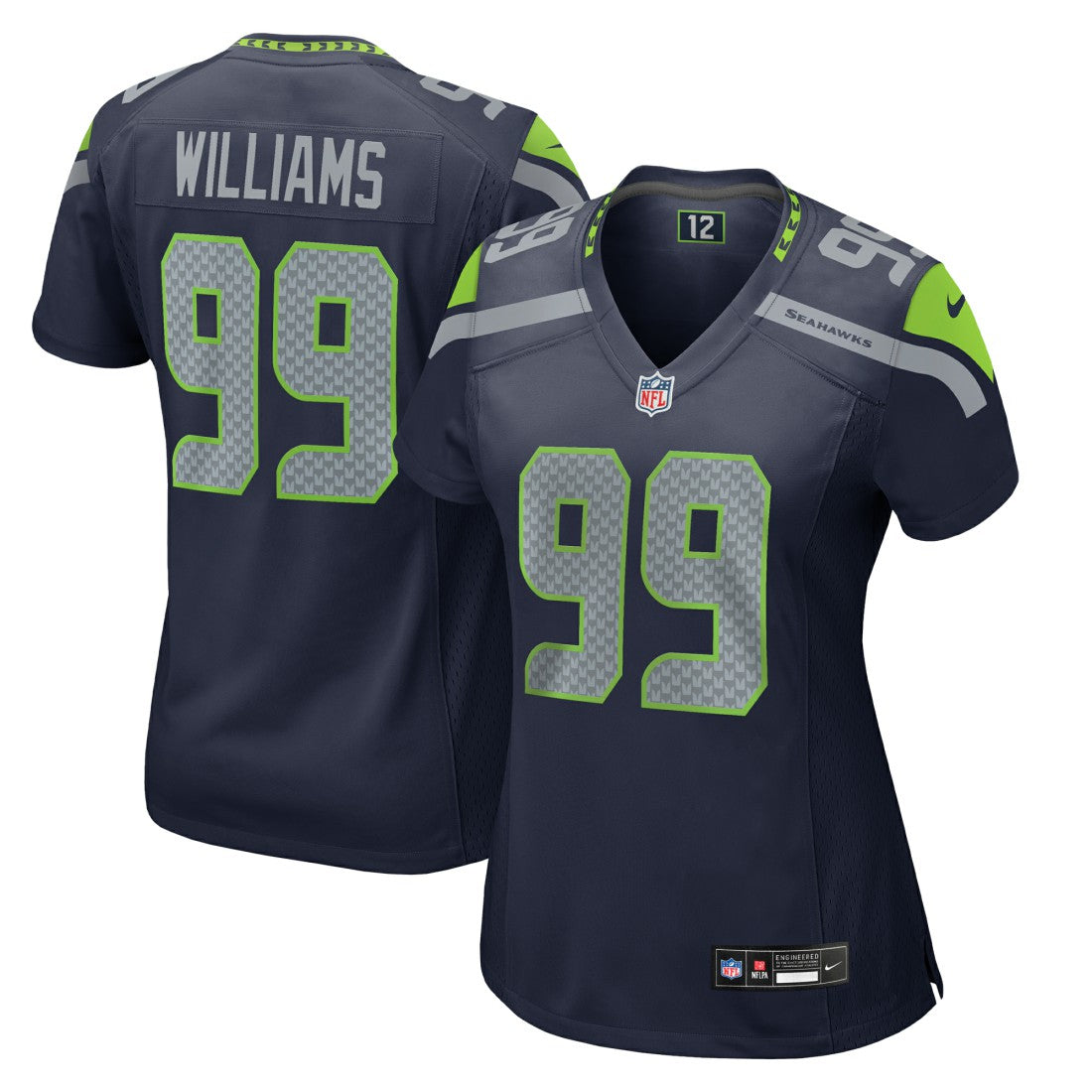 Leonard Williams  Women's Team Game Jersey - Seattle Seahawks Jerseys