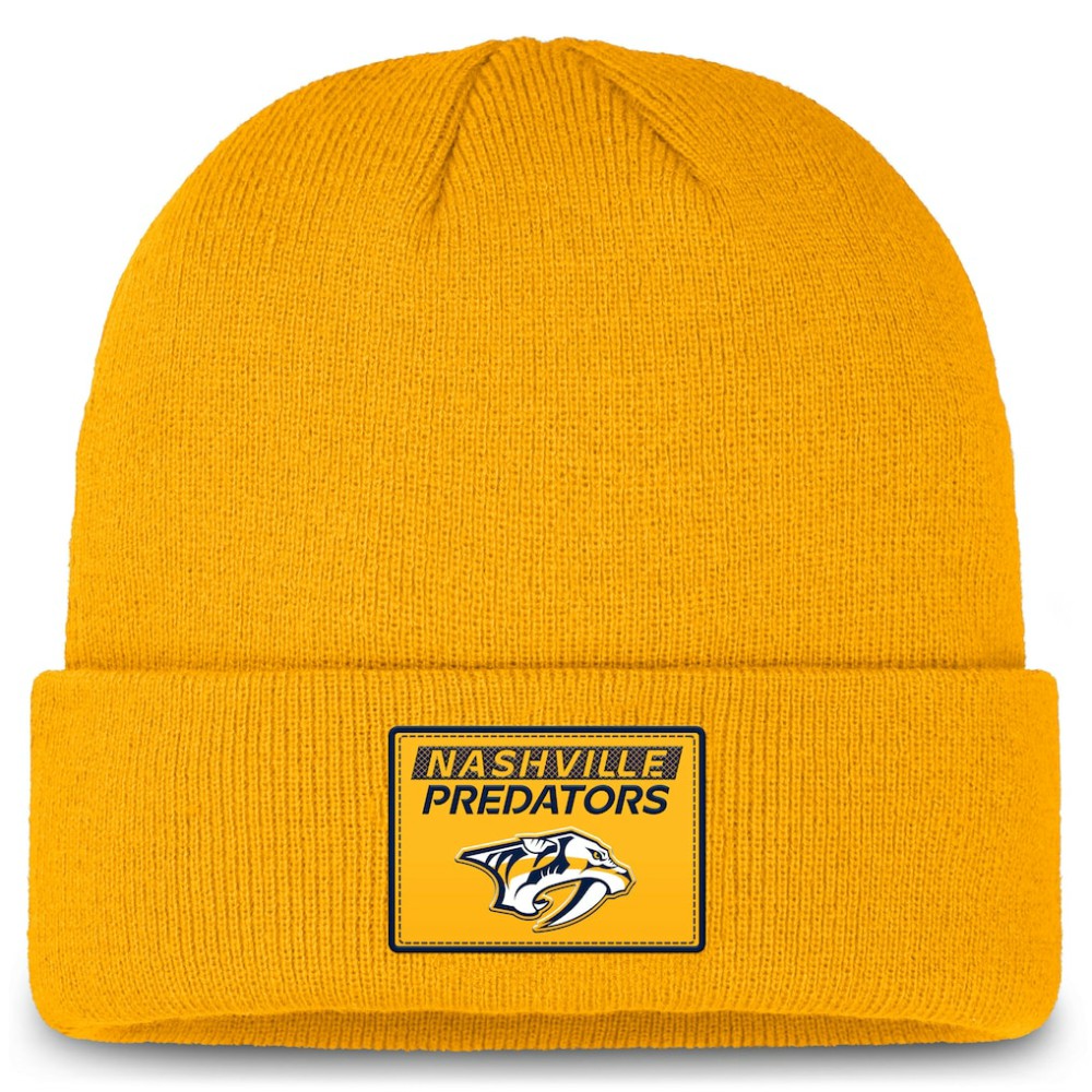 NHL Nashville Predators Fanatics Authentic Pro Cuffed Knit Hat