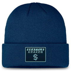 NHL Seattle Kraken Fanatics Authentic Pro Cuffed Knit Hat