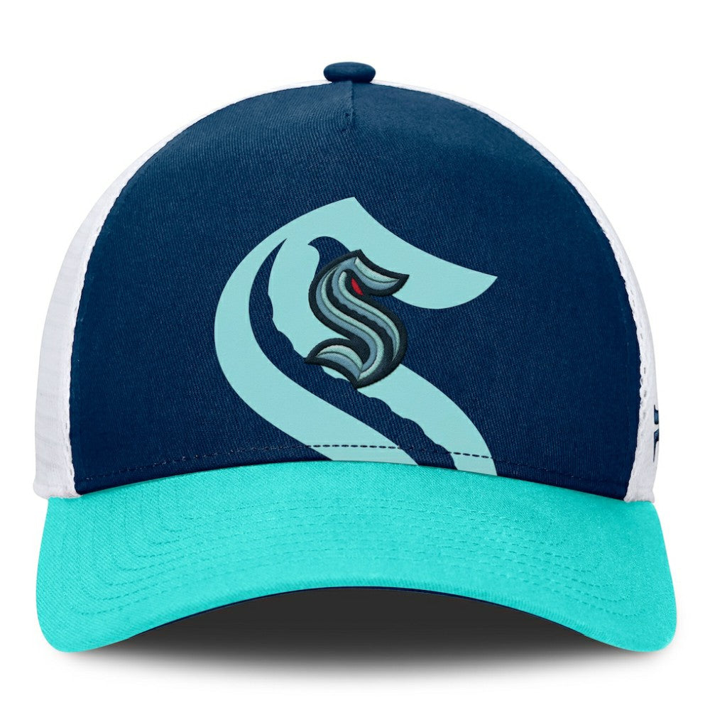 NHL Seattle Kraken Fanatics Authentic Pro A-Frame Rink Adjustable Hat