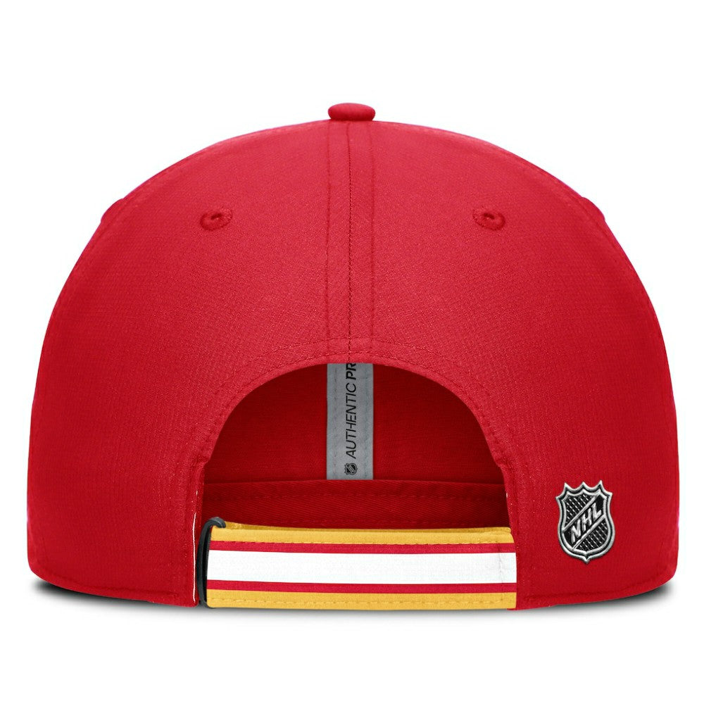 NHL Calgary Flames Fanatics Authentic Pro Ripstop Adjustable Hat