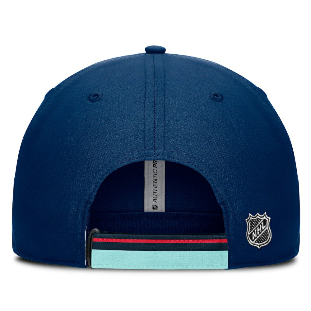 NHL Seattle Kraken Fanatics Authentic Pro Ripstop Adjustable Hat