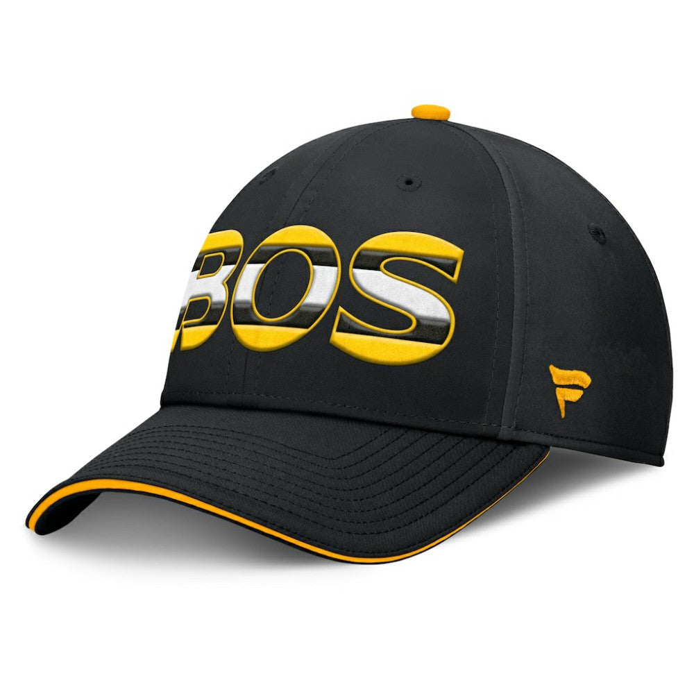 NHL Boston Bruins Fanatics Authentic Pro Rink Team Code Flex Hat