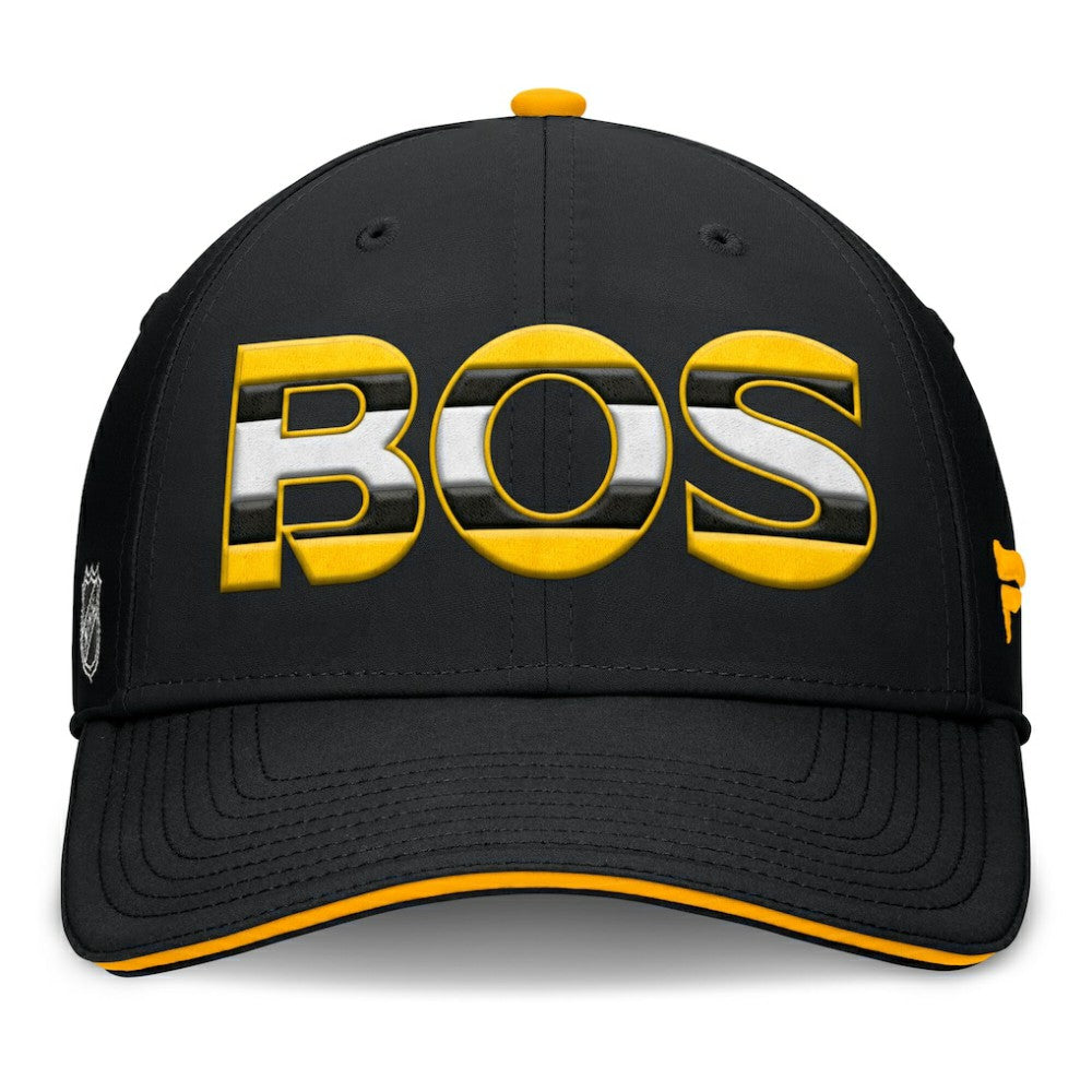 NHL Boston Bruins Fanatics Authentic Pro Rink Team Code Flex Hat