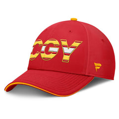 NHL Calgary Flames Fanatics Authentic Pro Rink Team Code Flex Hat