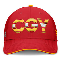 NHL Calgary Flames Fanatics Authentic Pro Rink Team Code Flex Hat