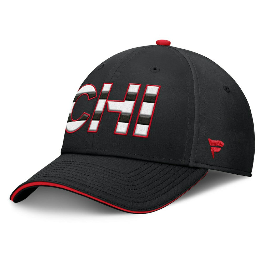 NHL Chicago Blackhawks Fanatics Authentic Pro Rink Team Code Flex Hat