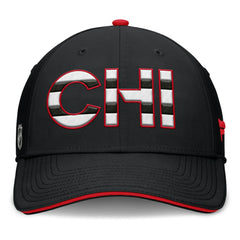 NHL Chicago Blackhawks Fanatics Authentic Pro Rink Team Code Flex Hat