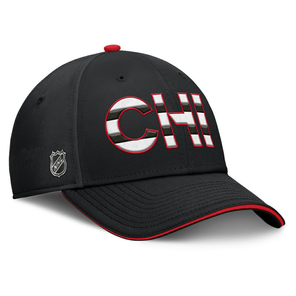 NHL Chicago Blackhawks Fanatics Authentic Pro Rink Team Code Flex Hat