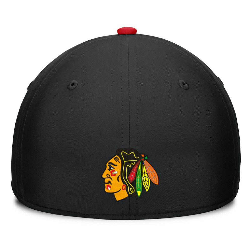NHL Chicago Blackhawks Fanatics Authentic Pro Rink Team Code Flex Hat