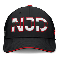 NHL New Jersey Devils Fanatics Authentic Pro Rink Team Code Flex Hat