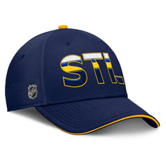 NHL St. Louis Blues Fanatics Authentic Pro Rink Team Code Flex Hat