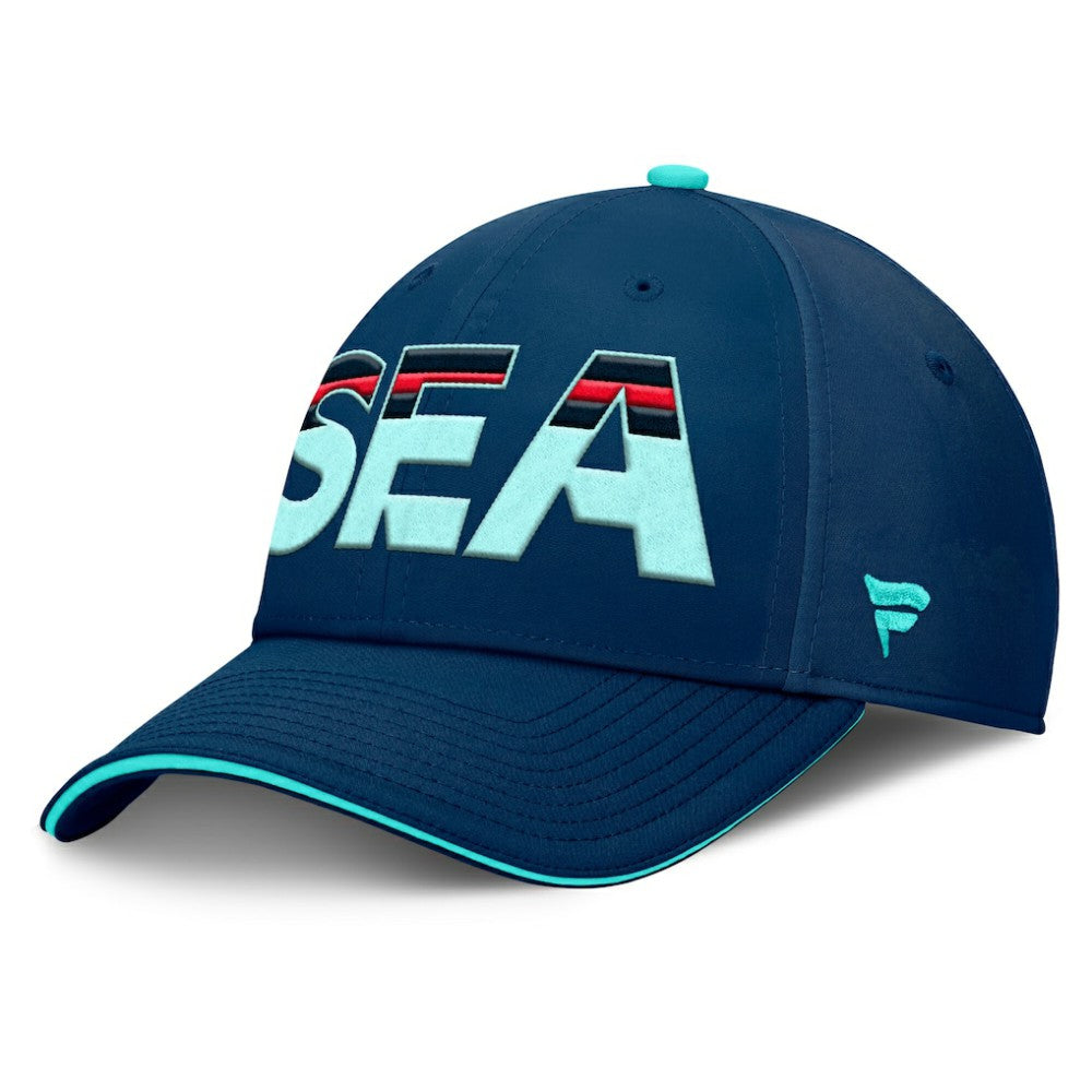 NHL Seattle Kraken Fanatics Authentic Pro Rink Team Code Flex Hat