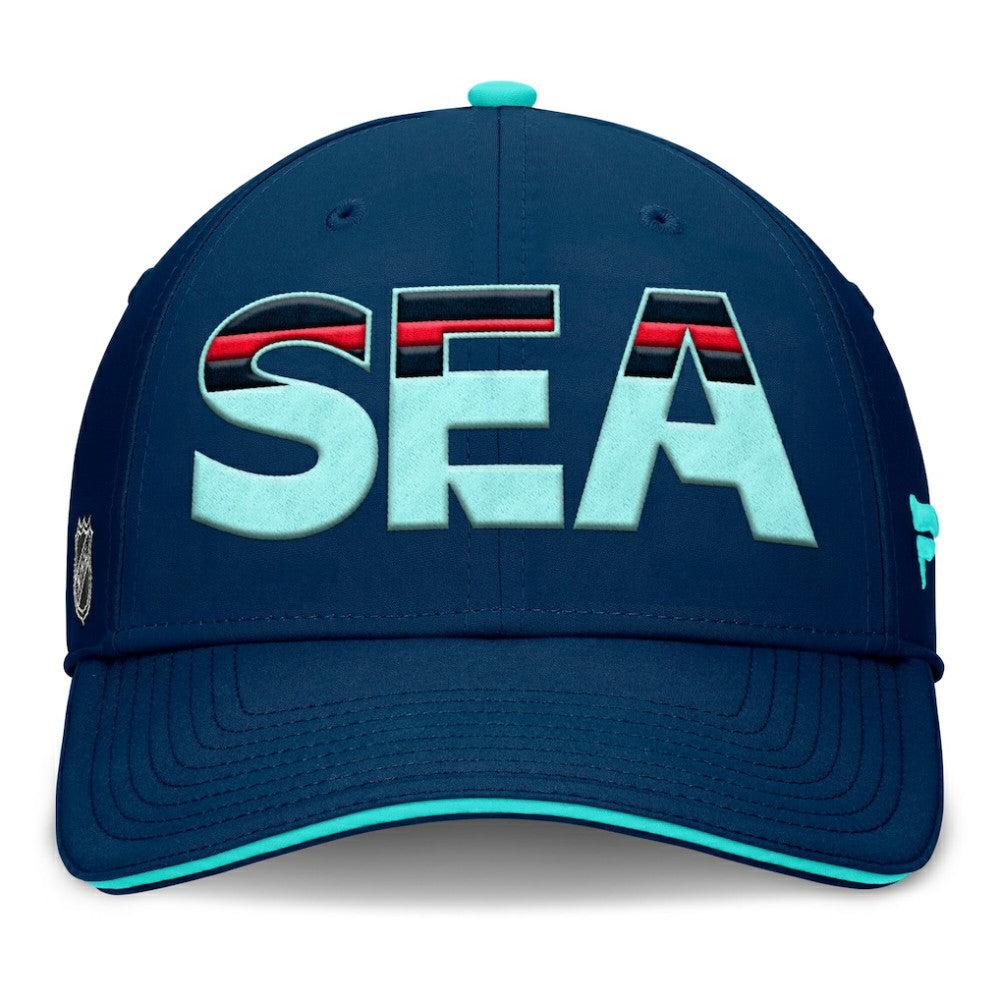 NHL Seattle Kraken Fanatics Authentic Pro Rink Team Code Flex Hat