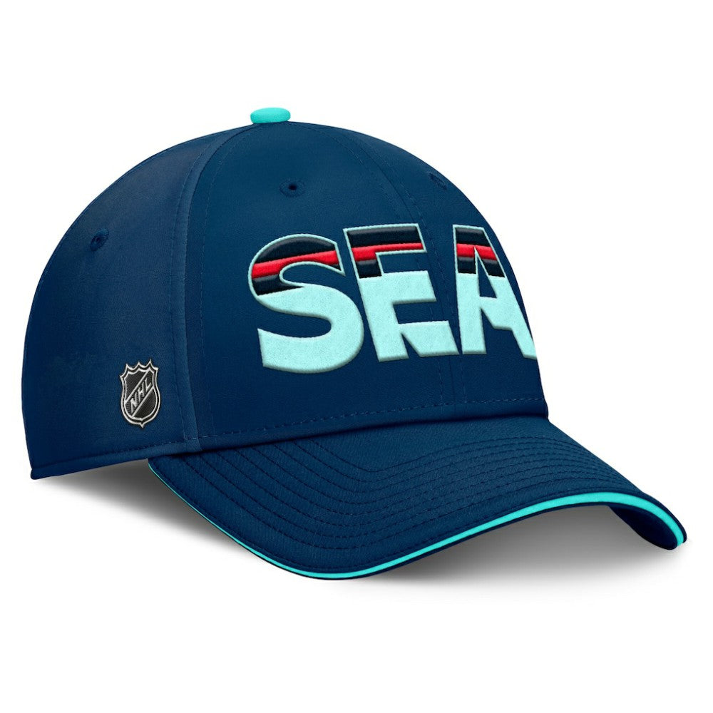 NHL Seattle Kraken Fanatics Authentic Pro Rink Team Code Flex Hat