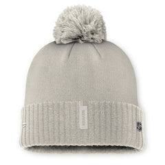 NHL Seattle Kraken Fanatics Women's Authentic Pro Road Cuffed Knit Hat with Pom