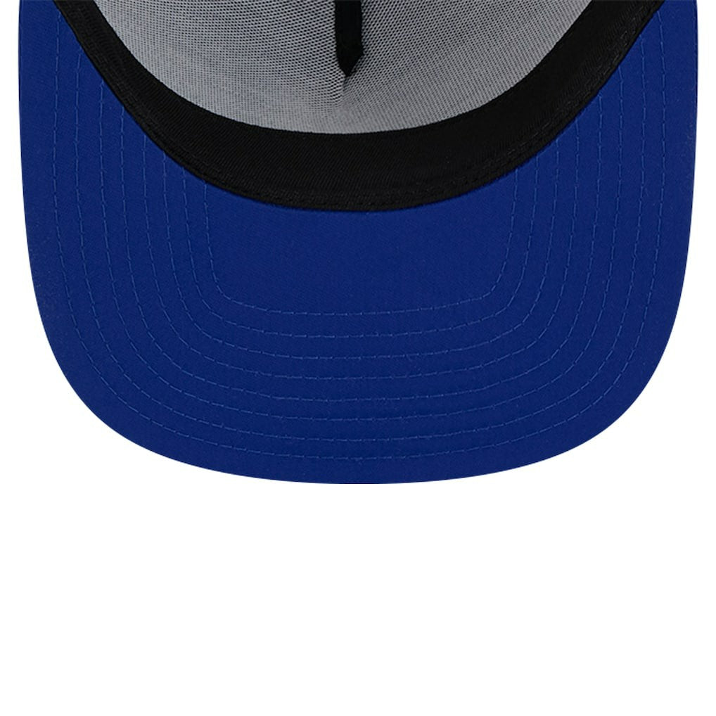 New Era Philadelphia 76ers Puff Print Team Code A-Frame 9FIFTY Trucker Snapback Hat