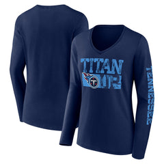 Hometown Sweep Long Sleeve V-Neck T-Shirt - Tennessee Titans T-shirts