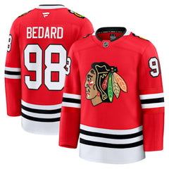 NHL Connor Bedard Chicago Blackhawks Fanatics Home Premium Jersey
