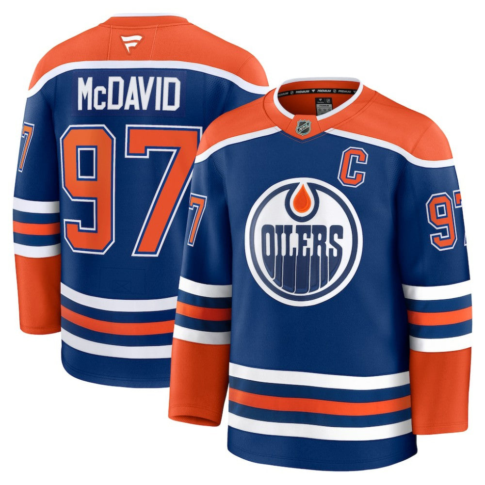 NHL Connor McDavid Edmonton Oilers Fanatics Home Premium Jersey