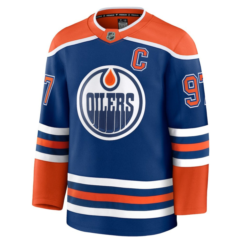NHL Connor McDavid Edmonton Oilers Fanatics Home Premium Jersey