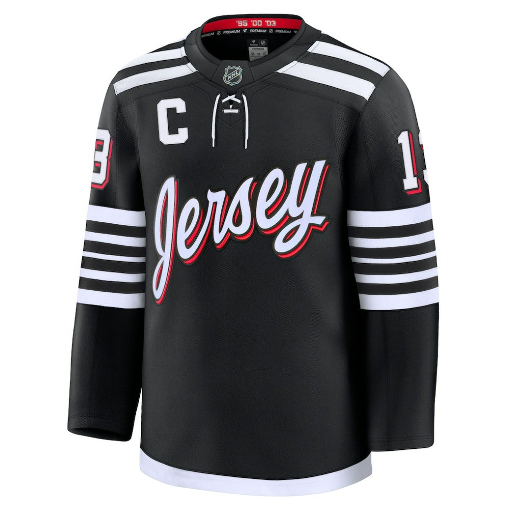 NHL Nico Hischier New Jersey Devils Fanatics Alternate Premium Jersey