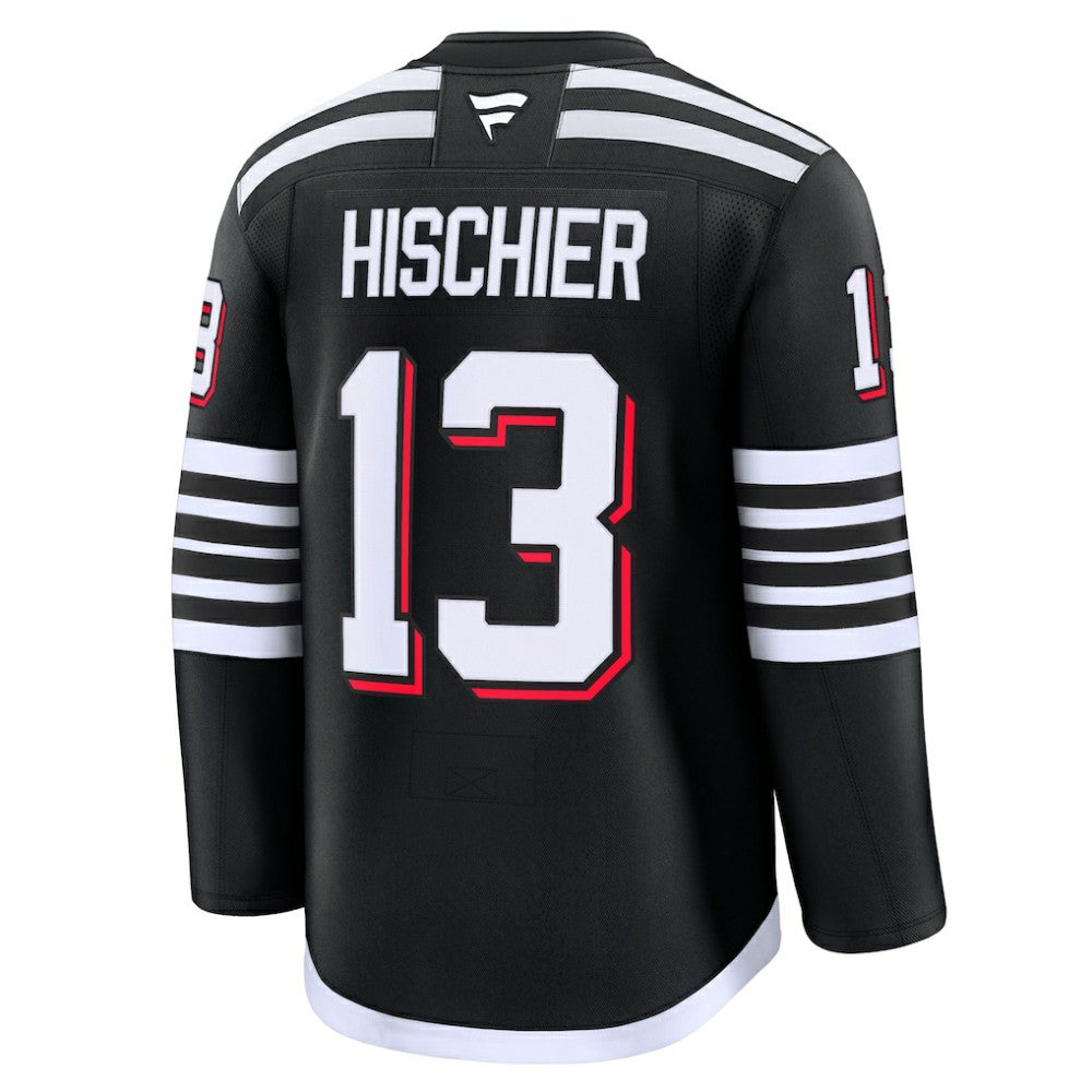 NHL Nico Hischier New Jersey Devils Fanatics Alternate Premium Jersey