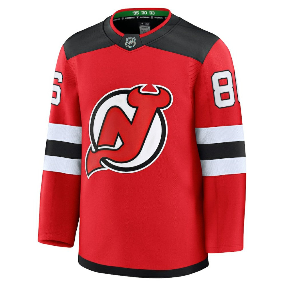 NHL Jack Hughes New Jersey Devils Fanatics Home Premium Jersey
