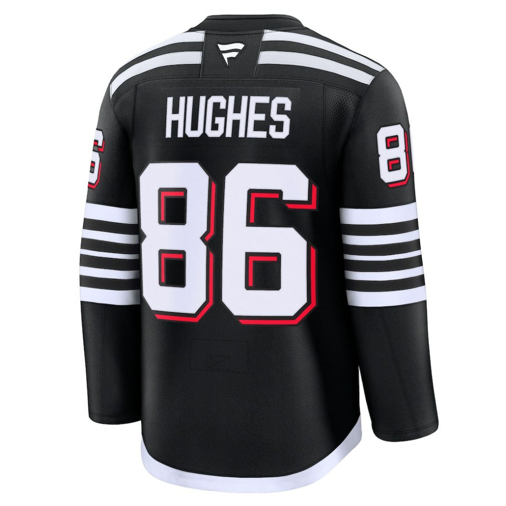 NHL Jack Hughes New Jersey Devils Fanatics Alternate Premium Jersey