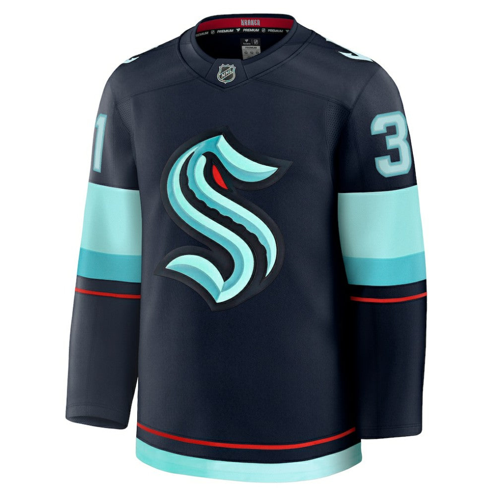 NHL Philipp Grubauer Seattle Kraken Fanatics Home Premium Jersey