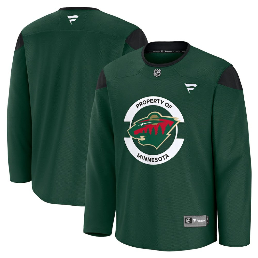 NHL Minnesota Wild Fanatics Practice Jersey