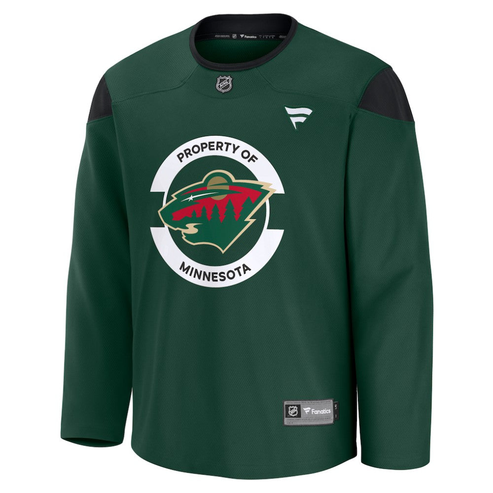 NHL Minnesota Wild Fanatics Practice Jersey