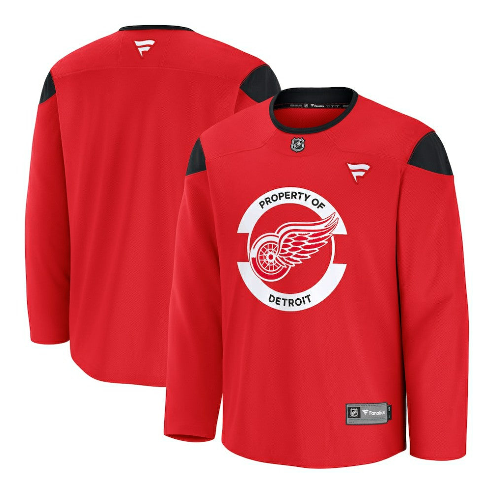 NHL Detroit Red Wings Fanatics Practice Jersey