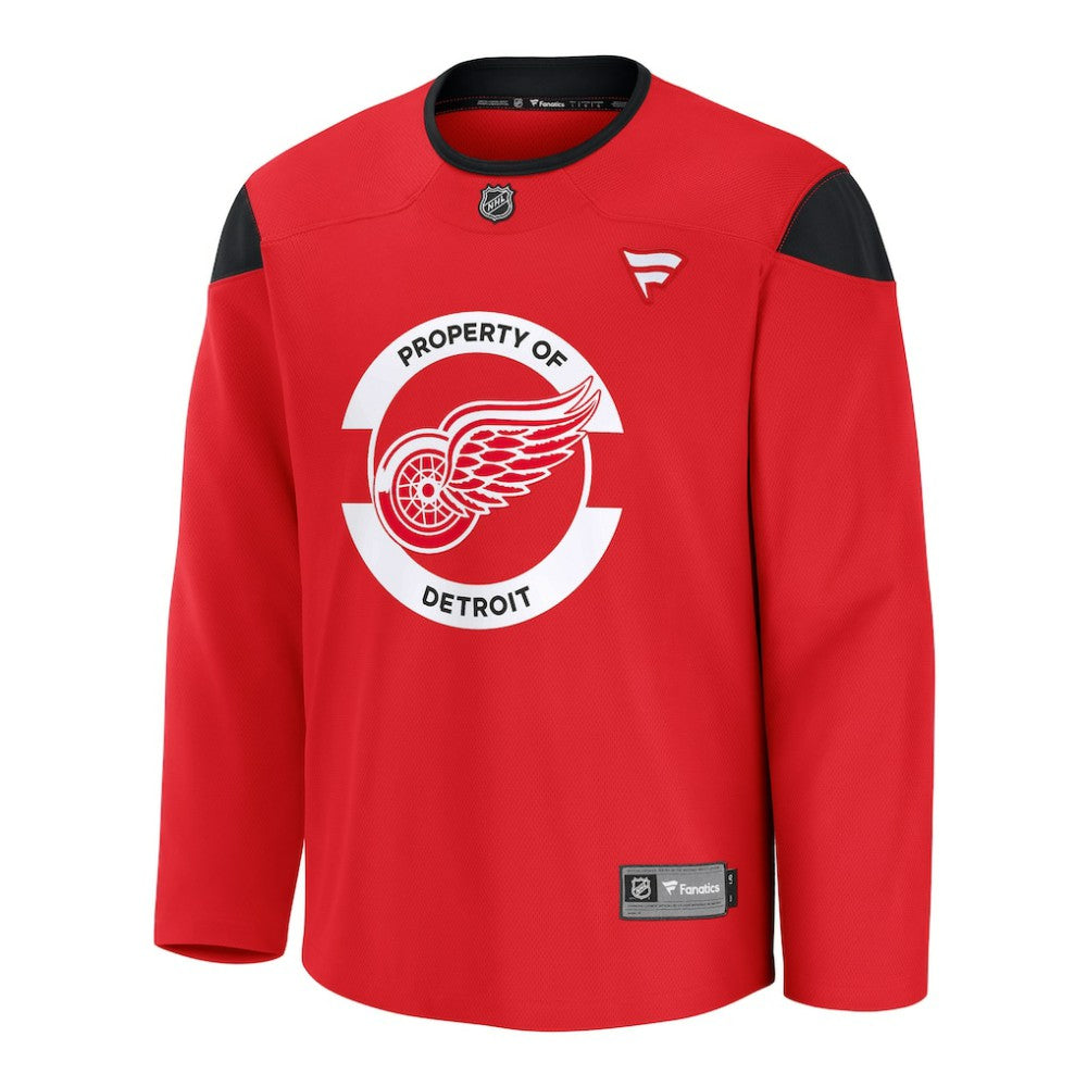 NHL Detroit Red Wings Fanatics Practice Jersey