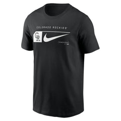Black Colorado Rockies Nike Fashion Graphic Swoosh T-Shirt