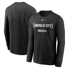Black Seattle Mariners Nike Local Nickname Long Sleeve T-Shirt