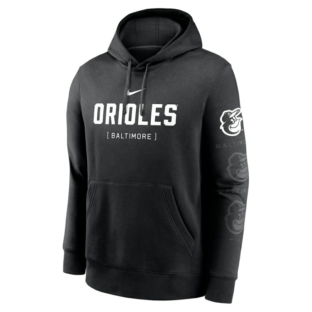 Black Baltimore Orioles Nike Fashion Club Pullover Hoodie