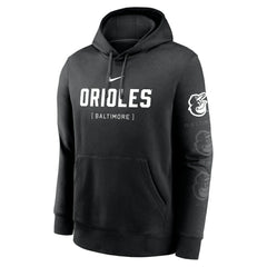 Black Baltimore Orioles Nike Fashion Club Pullover Hoodie