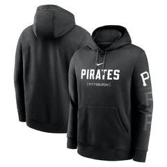 Black Pittsburgh Pirates Nike Fashion Club Pullover Hoodie