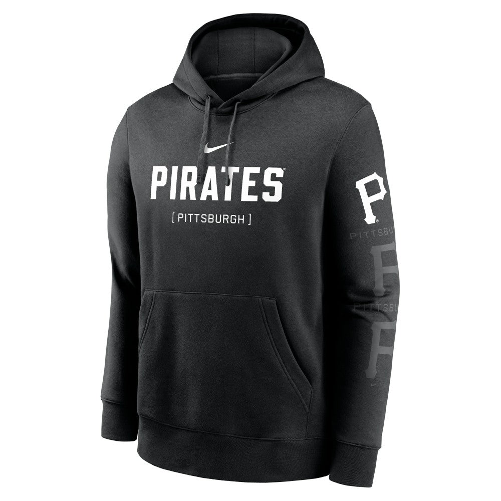 Black Pittsburgh Pirates Nike Fashion Club Pullover Hoodie