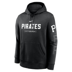Black Pittsburgh Pirates Nike Fashion Club Pullover Hoodie