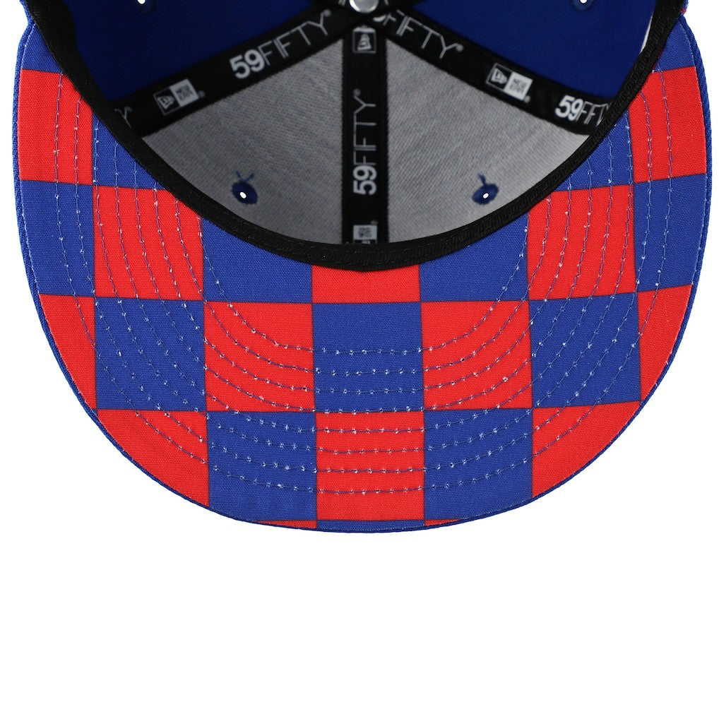 Checkered Undervisor 59FIFTY Fitted Hat - New York Giants Hats