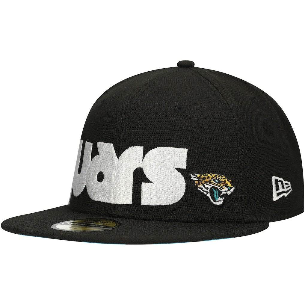 Checkered Undervisor 59FIFTY Fitted Hat - Jacksonville Jaguars Hats