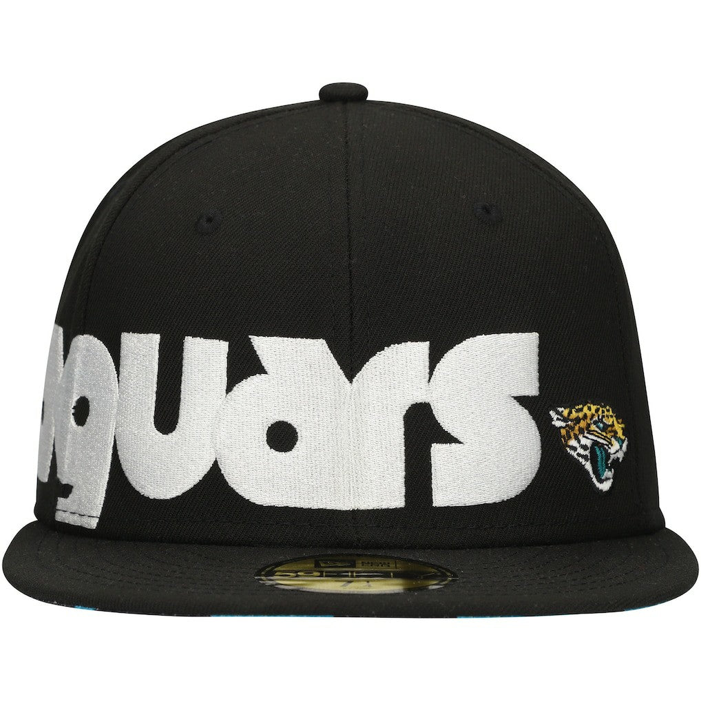 Checkered Undervisor 59FIFTY Fitted Hat - Jacksonville Jaguars Hats